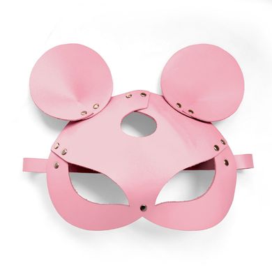 Шкіряна маска зайчика Art of Sex - Mouse Mask, колір Рожевий SO9652 фото