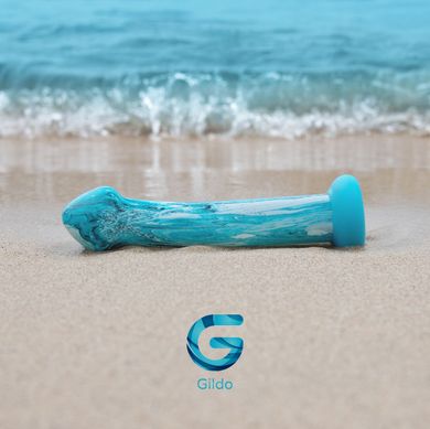 Скляний дилдо Gildo Ocean Ripple, об’ємна головка, ідеально для точки G SO8893 фото