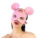 Шкіряна маска зайчика Art of Sex - Mouse Mask, колір Рожевий SO9652 фото 1