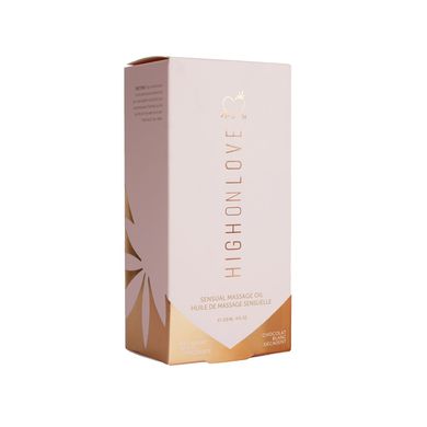Масажна олія HighOnLove Massage Oil - Decadent White Chocolate (120 мл) з маслом насіння конопель SO3056 фото