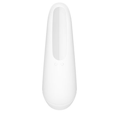 Вакуумный клиторальный стимулятор Satisfyer Curvy 1+ White с управлением через интернет SO3781 фото