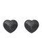 Накладки-сердечки на соски со стразами Obsessive A750 nipple covers, черные SO7193 фото 3