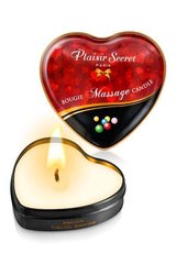 Масажна свічка-серце Plaisirs Secrets Bubble Gum (35 мл) SO1866 фото