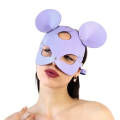 Шкіряна маска зайчика Art of Sex - Mouse Mask, колір Лавандовий SO9653 фото