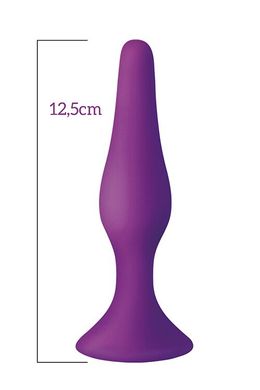Анальная пробка на присоске MAI Attraction Toys №34 Purple, длина 12,5см, диаметр 3,2см SO5009 фото