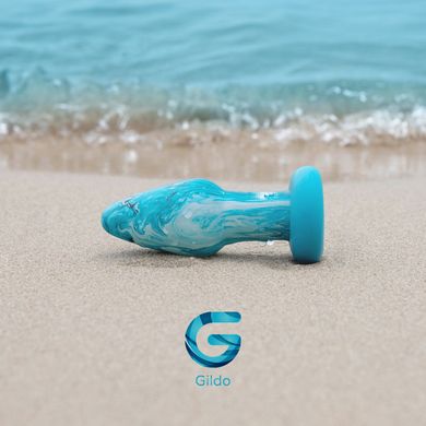 Скляна анальна пробка Gildo Ocean Curl, макс. діаметр 5 см SO8895 фото