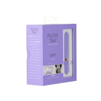 Роскошный вибратор Pillow Talk Flirty Purple Special Edition, Сваровски, повязка на глаза+игра SO6854 фото