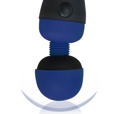 Вібромасажер PalmPower Recharge Blue, перезаряджуваний, гнучка головка, тревел-замок SO8901 фото