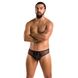 Чоловічі труси зі шнурівкою Passion 035 Slip Richard L/XL Black, екошкіра, сітка SO7576 фото 9