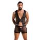 Комплект мужского белья на шнуровке Passion 053 Set William L/XL Black, жилет, боксеры SO7627 фото 9