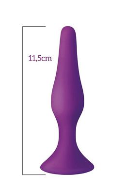 Анальная пробка на присоске MAI Attraction Toys №33 Purple, длина 11,5cм, диаметр 3см SO5011 фото