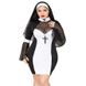 Эротический костюм монашки JSY «Грешница Лола» Plus Size Black, платье, крест, апостольник SO8359 фото 1