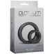 Набор эрекционных колец Doc Johnson Platinum Premium Silicone - The C-Rings - Charcoal SO4918 фото 2