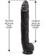 Фалоімітатор Doc Johnson Dick Rambone Cock Black, діаметр 6 см, довжина 42 см, ПВХ SO1547 фото 5