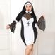 Эротический костюм монашки JSY «Грешница Лола» Plus Size Black, платье, крест, апостольник SO8359 фото 5