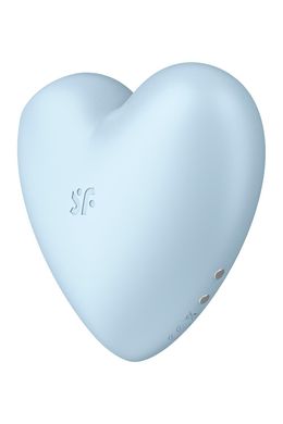 Вакуумный стимулятор-сердечко с вибрацией Satisfyer Cutie Heart Blue SO6287 фото