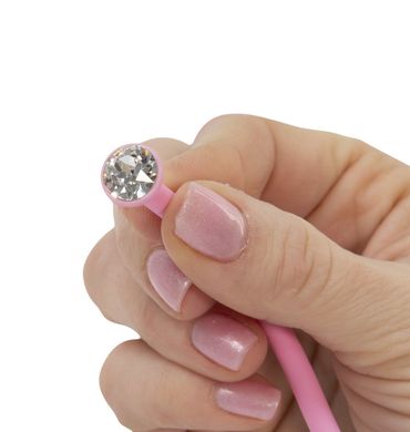 Роскошные вагинальные шарики PILLOW TALK - Frisky Pink с кристаллом, диаметр 3,2см, вес 49-75гр SO2721 фото