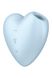 Вакуумный стимулятор-сердечко с вибрацией Satisfyer Cutie Heart Blue SO6287 фото 1
