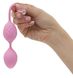 Роскошные вагинальные шарики PILLOW TALK - Frisky Pink с кристаллом, диаметр 3,2см, вес 49-75гр SO2721 фото 2