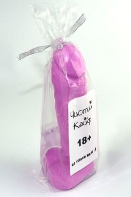Крафтовое мыло-член с присоской Чистый Кайф Violet size M, натуральное SO2635 фото