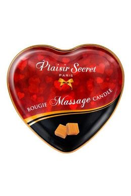 Масажна свічка-серце Plaisirs Secrets Caramel (35 мл) SO1871 фото
