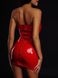Платье лакированное красное “Соблазнительница Марго” L, молния на всю длину сзади SO4453 фото 2