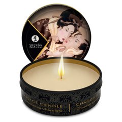 Масажна свічка Shunga Mini Massage Candle – Intoxicating Chocolate (30 мл) з афродизіаками SO2520 фото