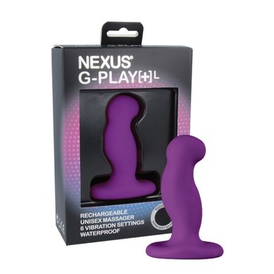Вибромассажер простаты Nexus G-Play Plus L Purple, макс диаметр 3,5см, перезаряжаемый GPL002 фото