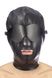 Капюшон для БДСМ зі знімною маскою Fetish Tentation BDSM hood in leatherette with removable mask SO4672 фото 1