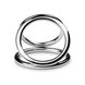 Тройное эрекционное кольцо Sinner Gear Unbendable — Triad Chamber Metal Cock and Ball Ring — Medium SO4618 фото 3