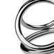 Тройное эрекционное кольцо Sinner Gear Unbendable — Triad Chamber Metal Cock and Ball Ring — Medium SO4618 фото 4