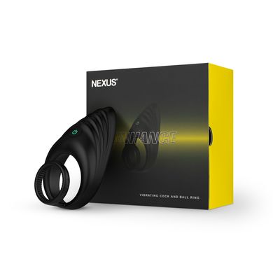 Эрекционное виброкольцо Nexus Enhance Vibrating Cock and Ball Ring, двойное SO6639 фото