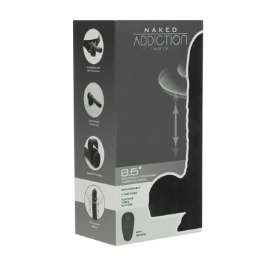 Фаллоимитатор Naked Addiction – 8.6” Silicone Rotating & Thrusting Vibrating Dildo with Remote Black SO8907 фото