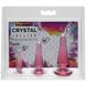 Набор анальных пробок Doc Johnson Crystal Jellies - Pink, макс. диаметр 2см - 3см - 4см SO1975 фото 2