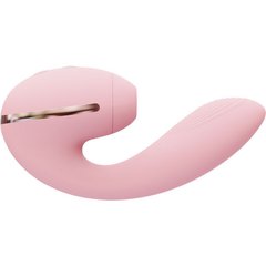 Вакуумный вибратор Kistoy Tina Mini Pink, вагинально-клиторальный SO4954 фото
