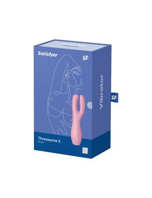 Клиторальный вибратор Satisfyer Threesome 3 Pink с тремя пальчиками SO6101 фото