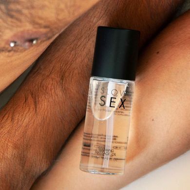 Розігрівальна їстівна масажна олія Bijoux Indiscrets Slow Sex Warming massage oil SO5906 фото