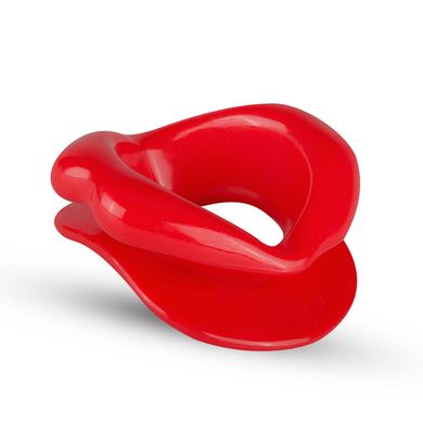 Силіконова капа-розширювач для рота у формі губ / капа-губи XOXO Blow Me A Kiss Mouth Gag - Red SO5126 фото