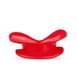 Силіконова капа-розширювач для рота у формі губ / капа-губи XOXO Blow Me A Kiss Mouth Gag - Red SO5126 фото 2