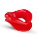 Силіконова капа-розширювач для рота у формі губ / капа-губи XOXO Blow Me A Kiss Mouth Gag - Red SO5126 фото 3