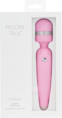 Розкішний вібромасажер PILLOW TALK - Cheeky Pink з кристалом Swarovsky, плавне підвищення потужності SO2727 фото