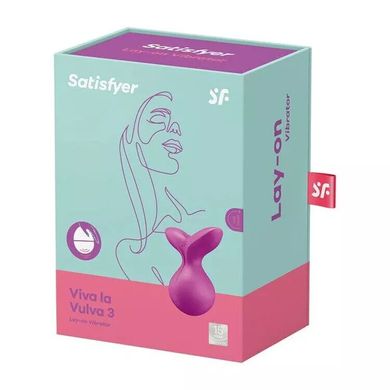 Мінівібромасажер Satisfyer Viva la Vulva 3 Violet SO7787 фото