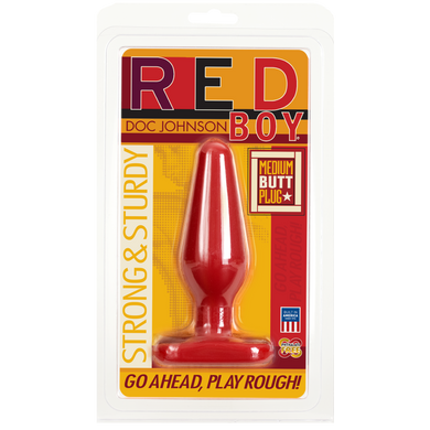 Анальная пробка Doc Johnson Red Boy - Medium 5.5 Inch, макс. диаметр 4см SO1978 фото