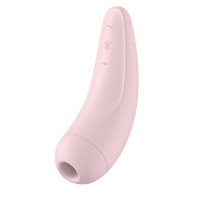 Вакуумный клиторальный стимулятор Satisfyer Curvy 2+ Pink с управлением через интернет SO3782 фото