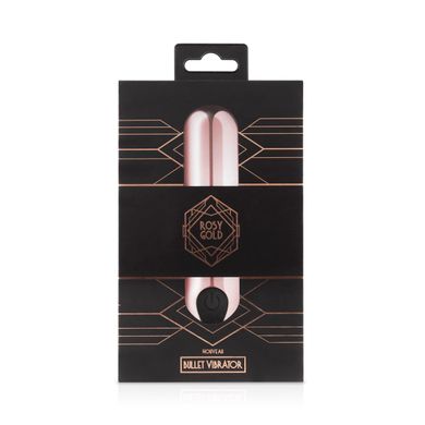 Вибропуля Rosy Gold — Nouveau Bullet Vibrator, перезаряжаемая SO4593 фото