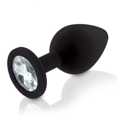 Набор анальных пробок с кристаллом Rianne S: Booty Plug Set Black, диаметр 2,7см, 3,5см, 4,1см SO3889 фото