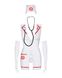 Еротичний костюм медсестри Obsessive Emergency dress S/M, white, сукня, стринги, рукавички, чепчик, SO7704 фото 2