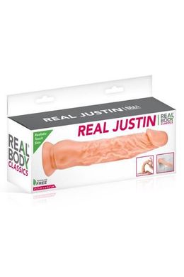 Фаллоимитатор Real Body - Real Justin Flesh, TPE, диаметр 4,2см SO2218 фото