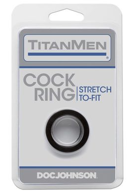 Ерекційне кільце Doc Johnson Titanmen Tools - Cock Ring - Black SO4021 фото