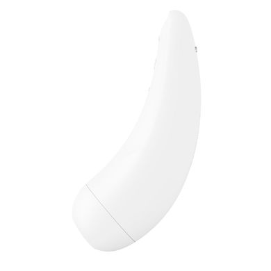 Вакуумный клиторальный стимулятор Satisfyer Curvy 2+ White с управлением через интернет SO3783 фото